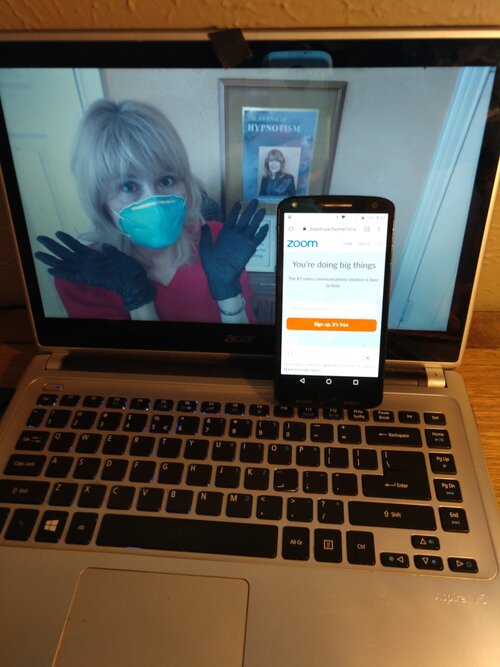 laptop and phone